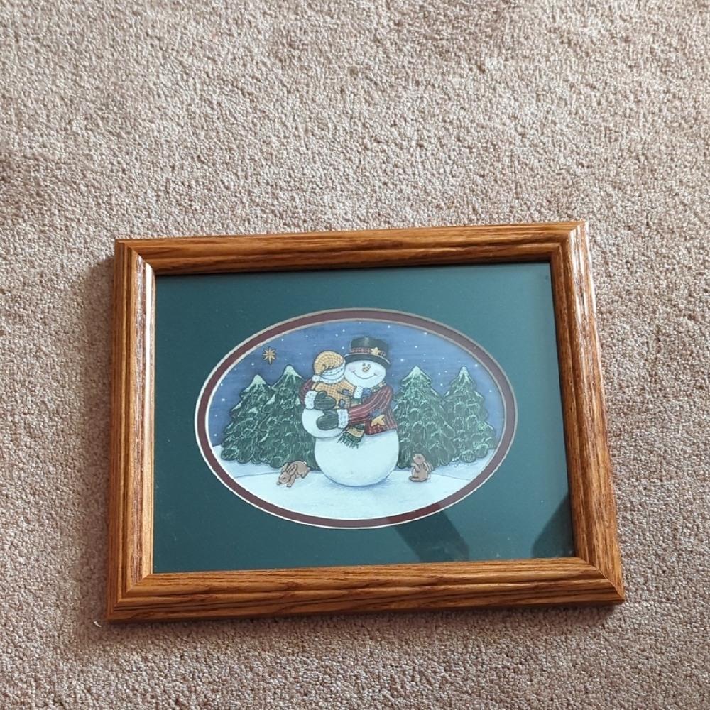 Snuggles N Snowflakes. New. 8 X ,10.  SALE